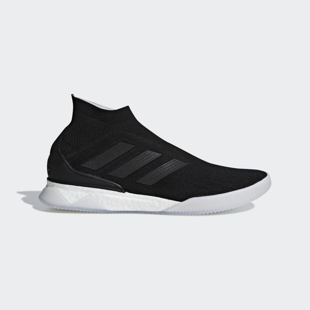 Adidasi Fotbal Adidas Predator Tango 18+ Barbati Romania - Negrii/Albi AQ0602